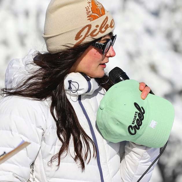Sports Creel hat and friends at Mt Spokane Skiing and snowboarding